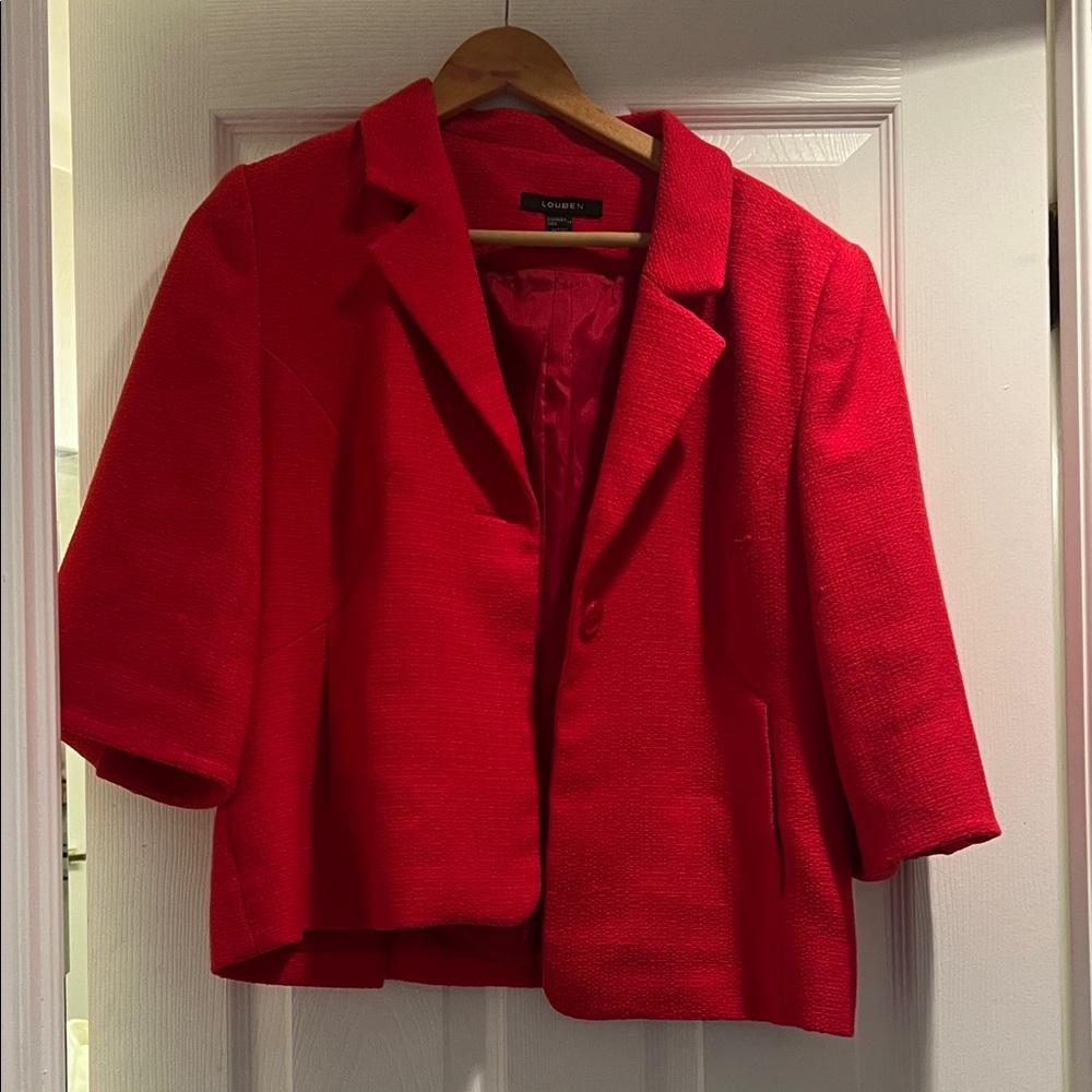Louben Bold Red Blazer